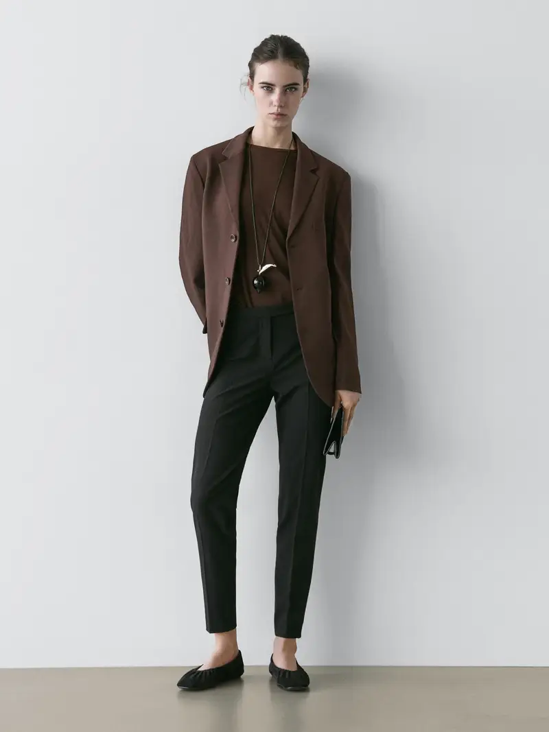 Massimo Dutti Blazer Marrone 4189992