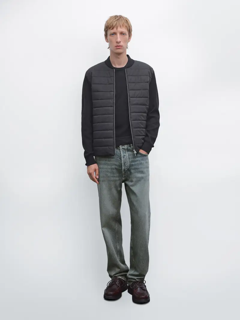 Bomber Imbottito - Nero - - Massimo Dutti - Maschile