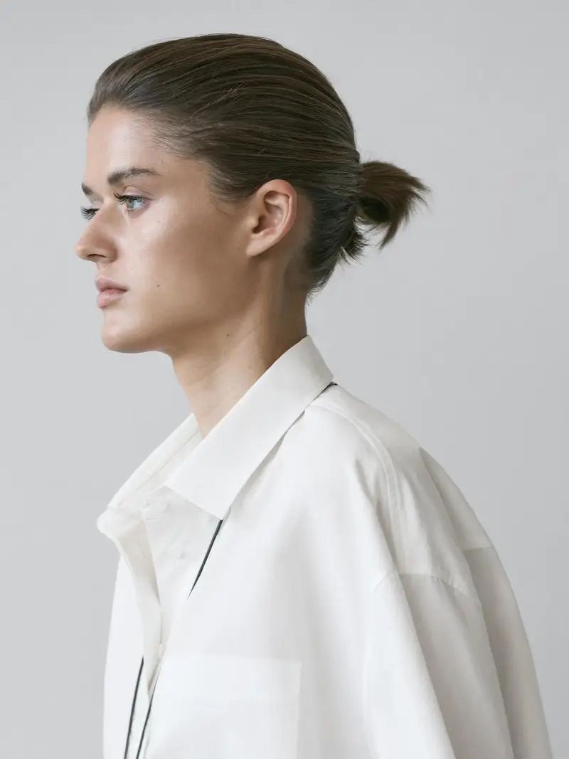 Camicia 100% Cotone - Bianco - - Massimo Dutti - Femminile