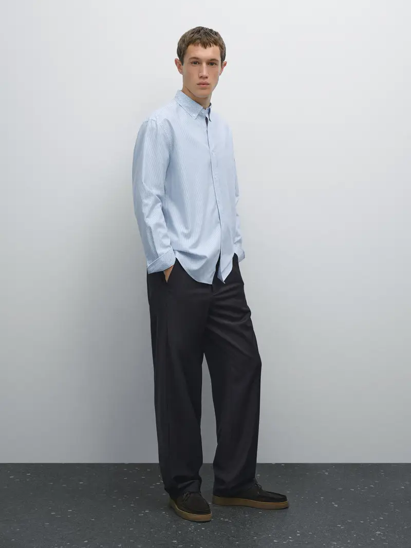 Massimo Dutti Oxford Azzurro 2553816