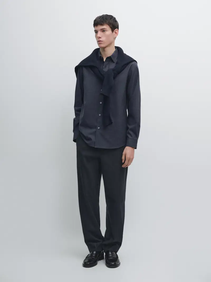 Massimo Dutti Oxford Blu 3897395