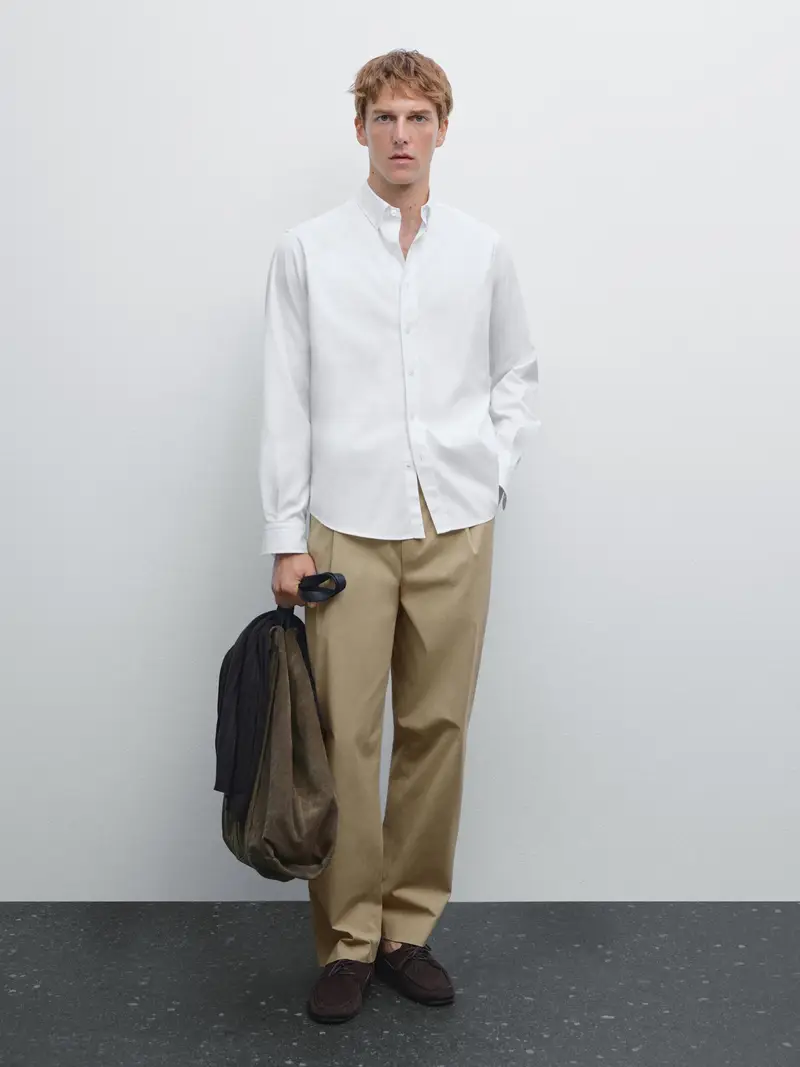 Massimo Dutti Oxford Bianco 2553502