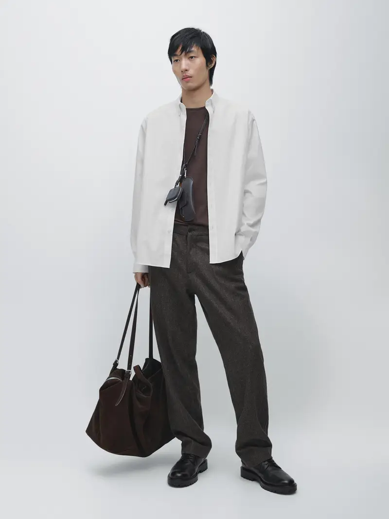 Massimo Dutti Oxford Bianco 3980134