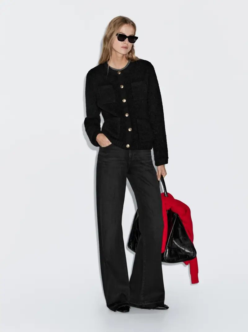 Massimo Dutti Cardigan Nero 3066478