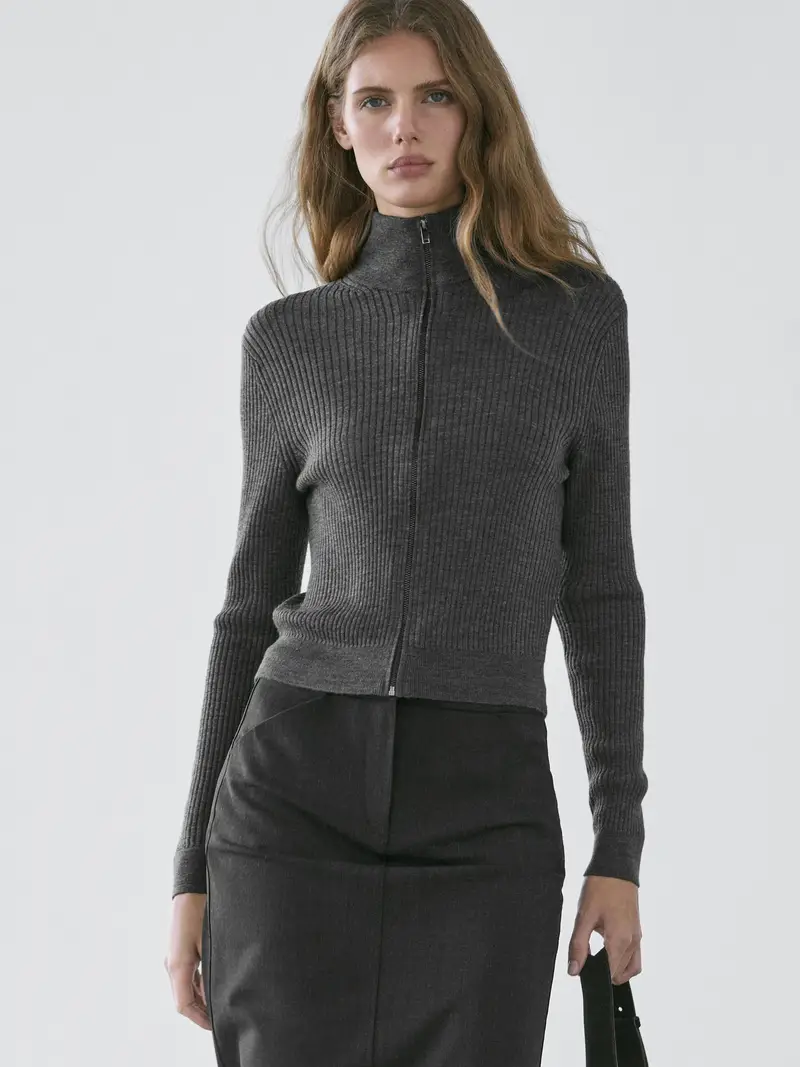 Massimo Dutti Cardigan Grigio 3929734