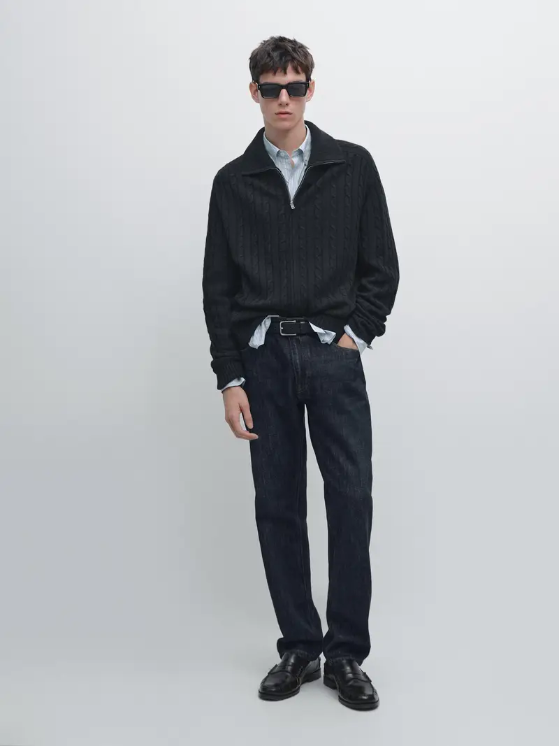 Massimo Dutti Cardigan Blu 3300371