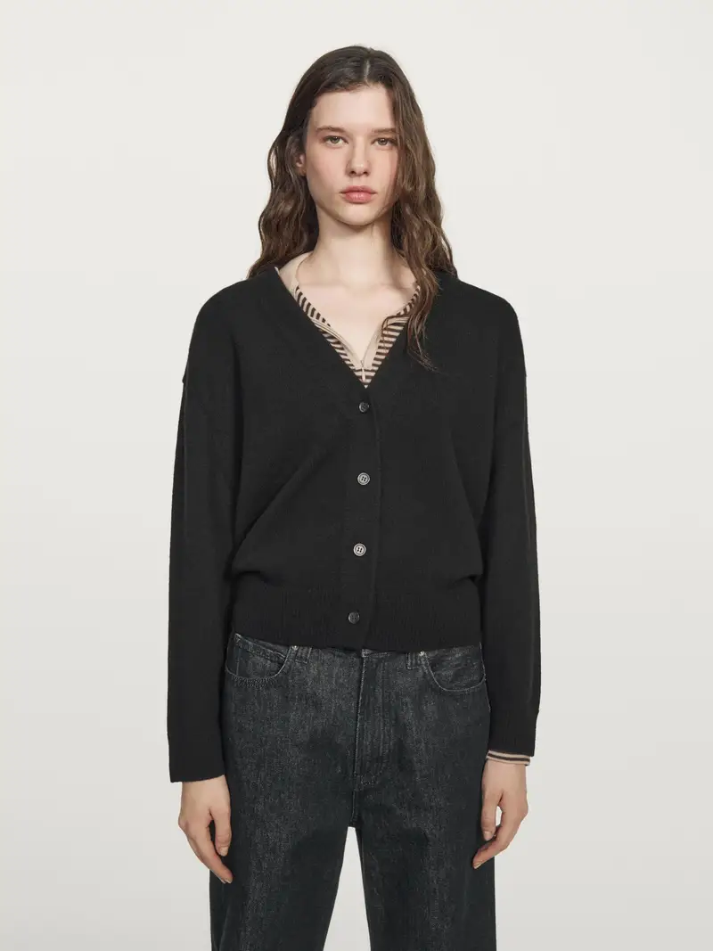 Massimo Dutti Cardigan Nero 3790605
