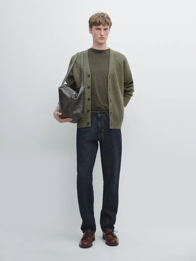 Massimo Dutti Cardigan Verde 3650174