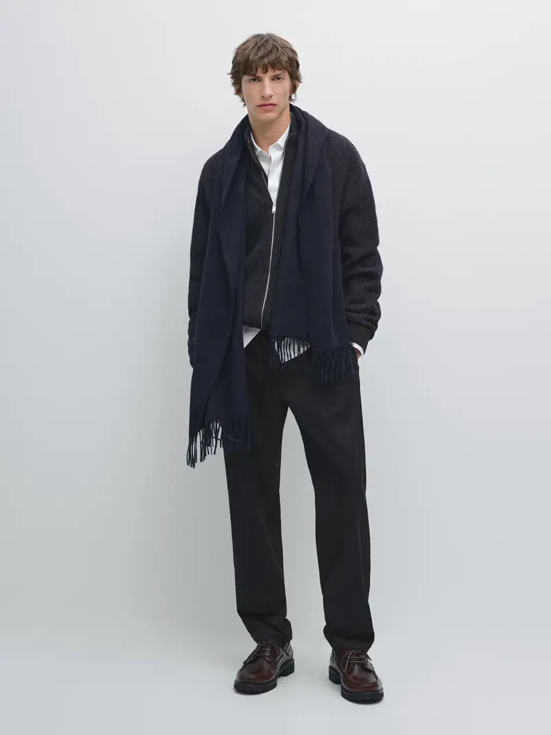 Massimo Dutti Cardigan Blu 3300357