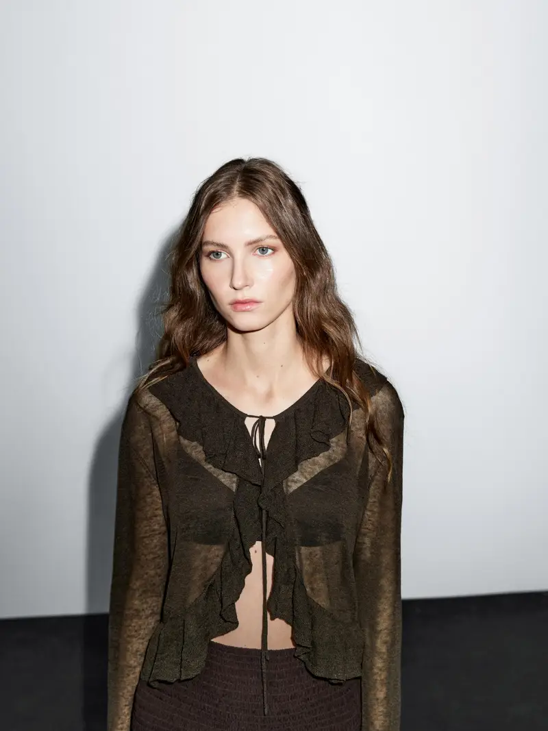 Massimo Dutti Cardigan Marrone 2555247