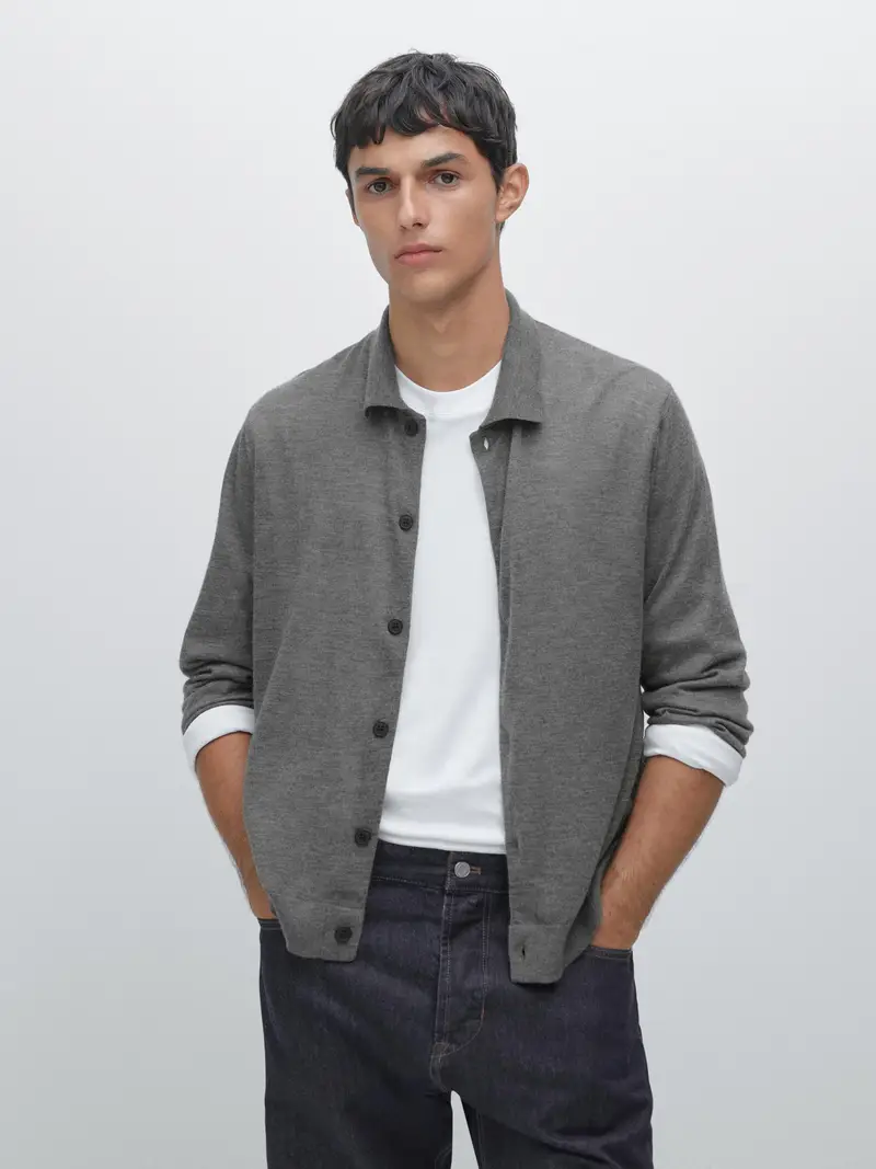 Massimo Dutti Cardigan Grigio 2554611