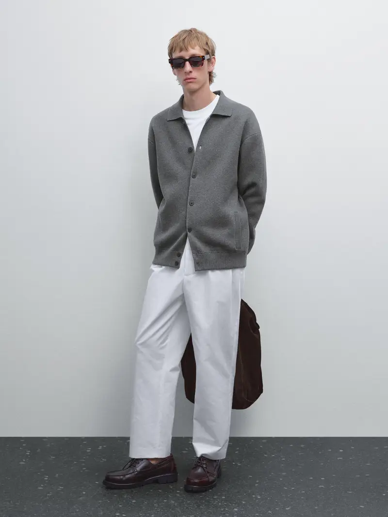 Massimo Dutti Cardigan Grigio 2554731