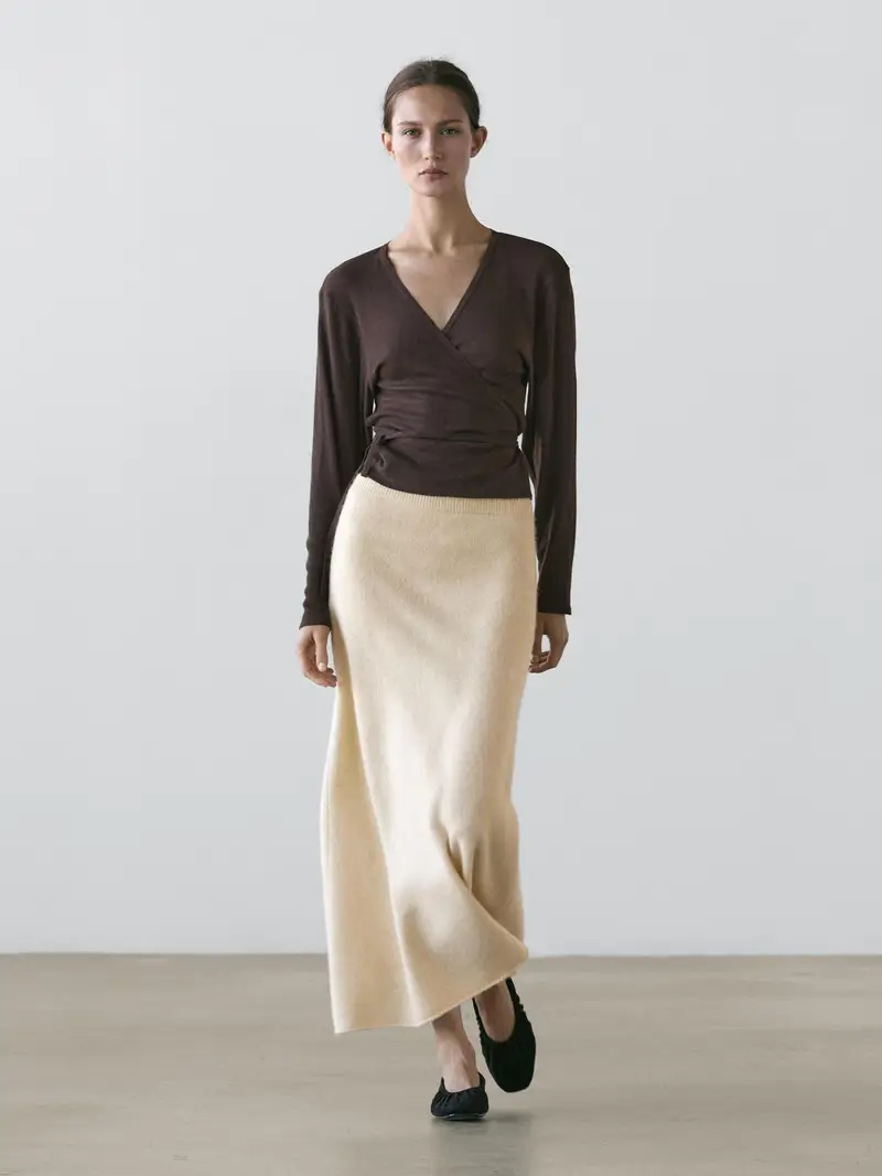 Massimo Dutti Cardigan Marrone 3934527