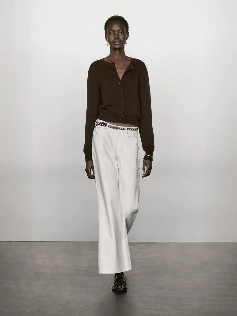 Massimo Dutti Cardigan Marrone 2555161