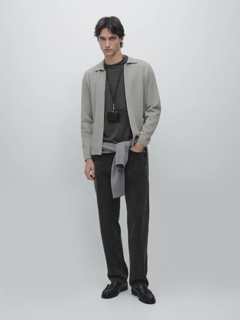 Massimo Dutti Cardigan Grigio 3976314