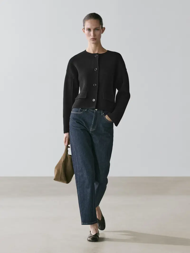 Massimo Dutti Cardigan Nero 4238841