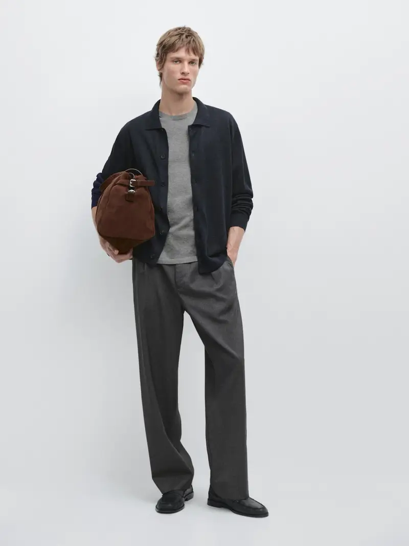 Massimo Dutti Cardigan Blu 4337619