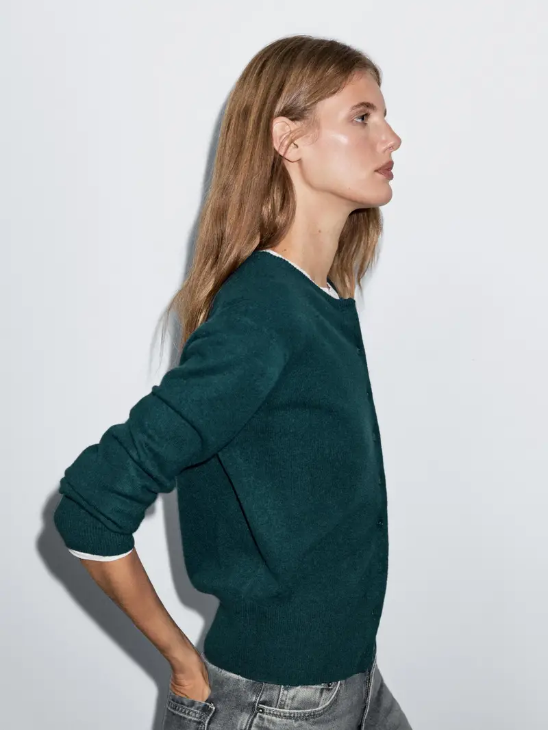 Massimo Dutti Cardigan Azzurro 2553328