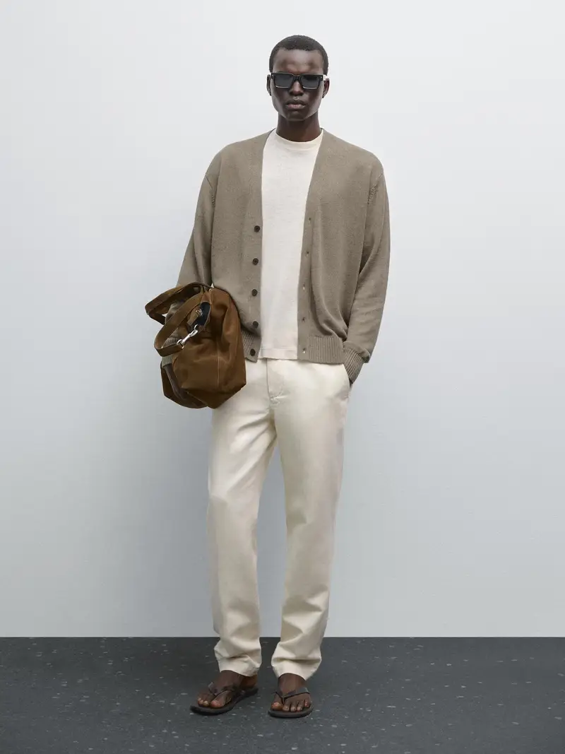 Massimo Dutti Cardigan Marrone 2554666