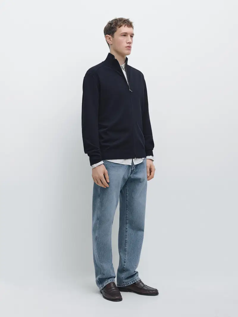 Massimo Dutti Cardigan Blu 4207237