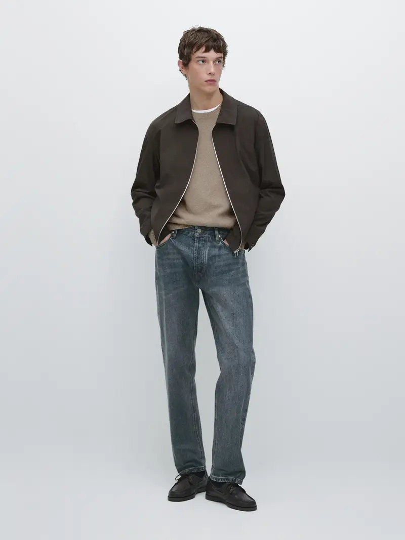 Giacca Corta Total Look - Marrone - - Massimo Dutti - Maschile