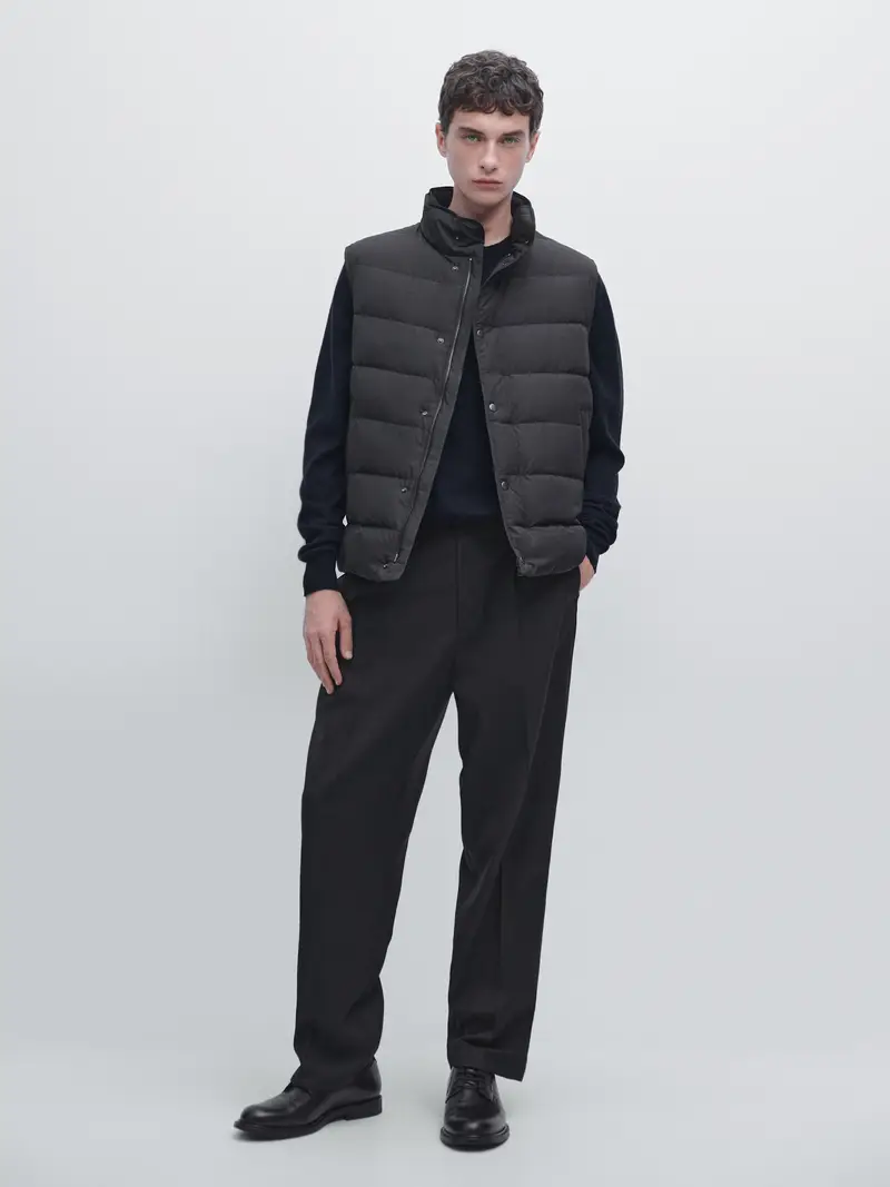Massimo Dutti Gilet Nero 3447649