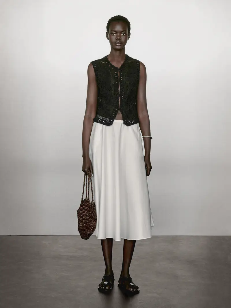 Massimo Dutti Gilet Nero 2555249