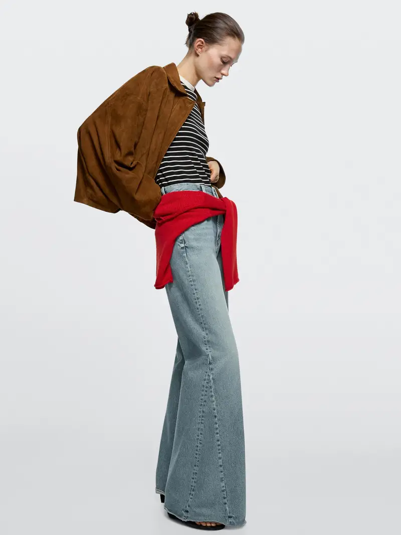 Jeans Flare Fit A Vita Alta - Azzurro Chiaro - (It 38) - Massimo Dutti - Femminile