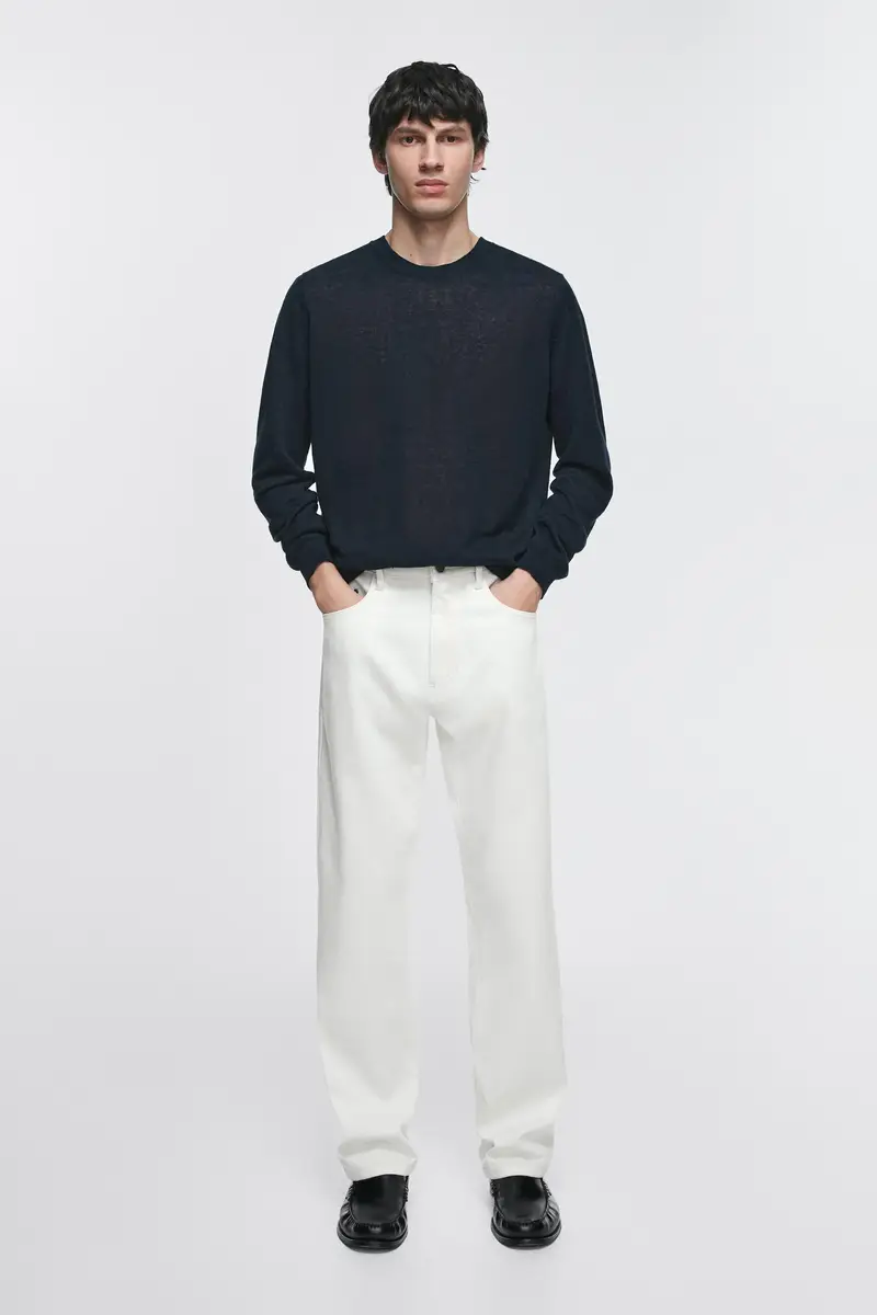 Jeans Relax Fit - Bianco - (It 52) - Massimo Dutti - Maschile