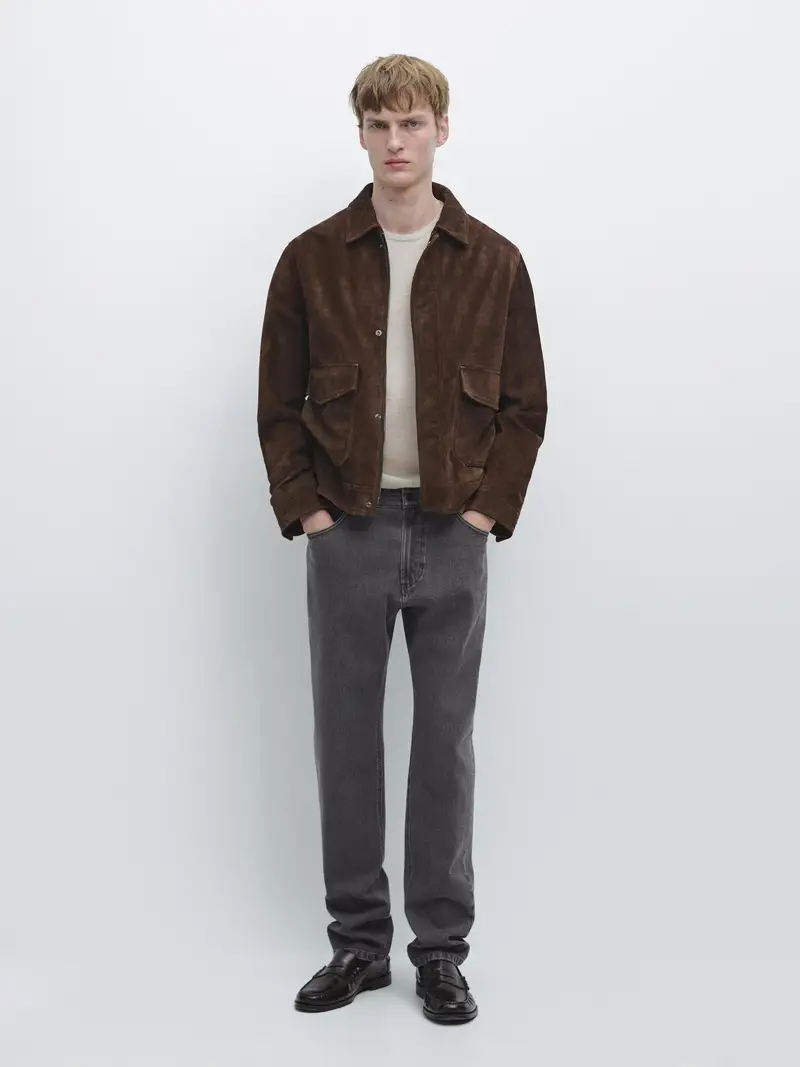 Massimo Dutti Jeans Grigio 4113994