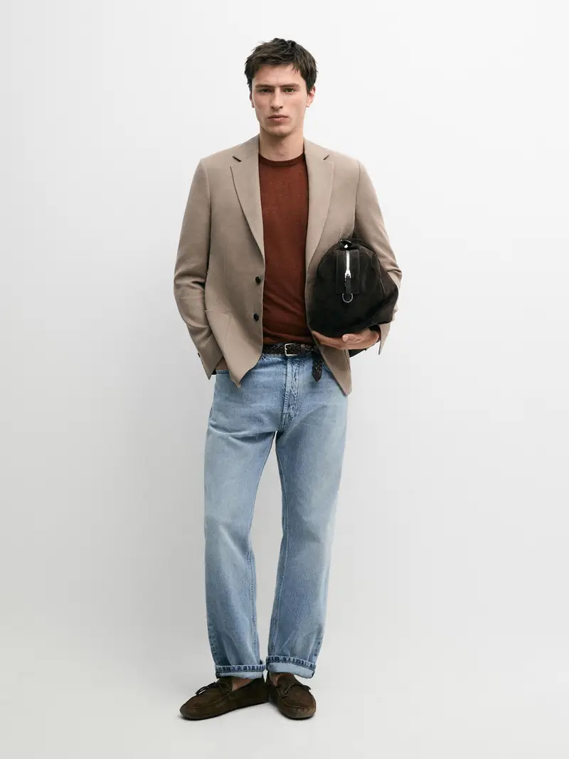 Jeans Straight Fit - Azzurro Chiaro - (It 46) - Massimo Dutti - Maschile