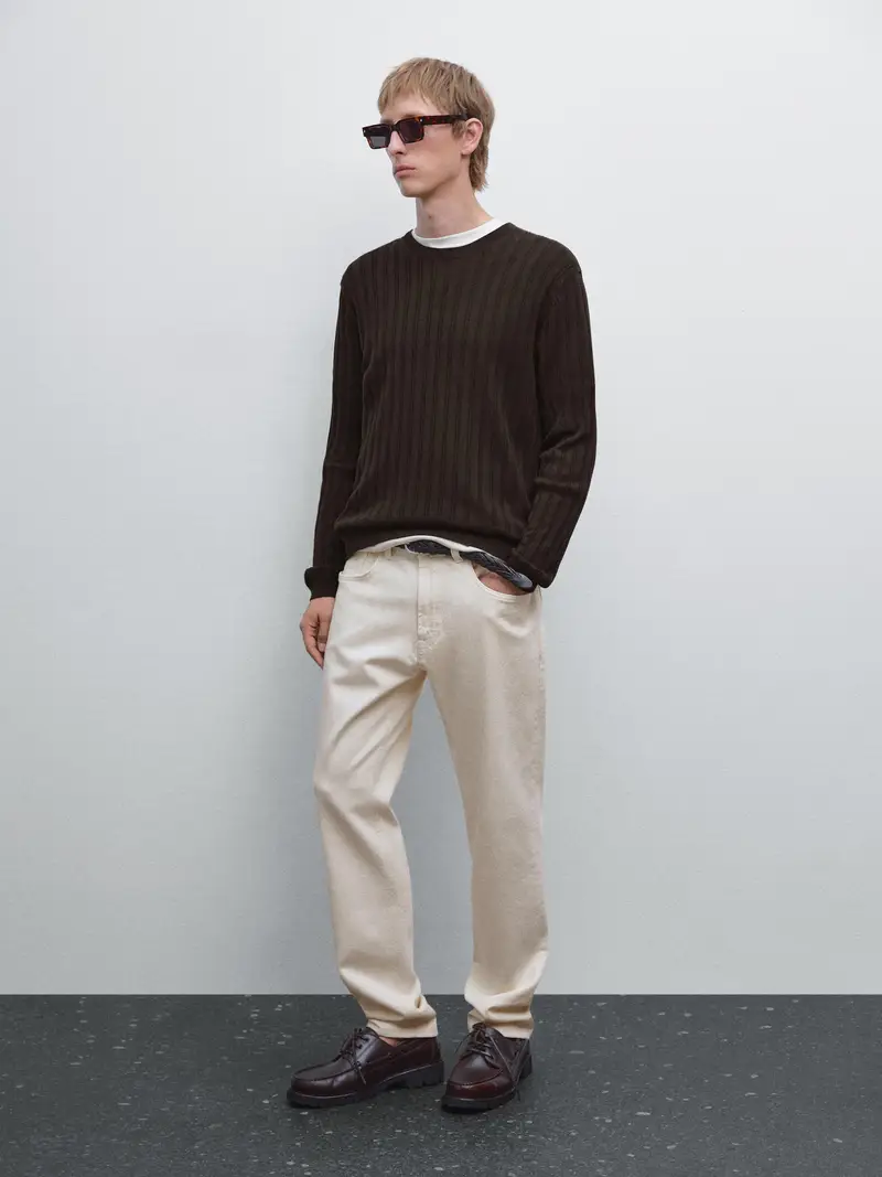 Massimo Dutti Jeans Beige 2554542