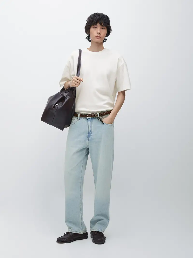 Jeans Wide Fit - Azzurro Chiaro - (It 44) - Massimo Dutti - Maschile