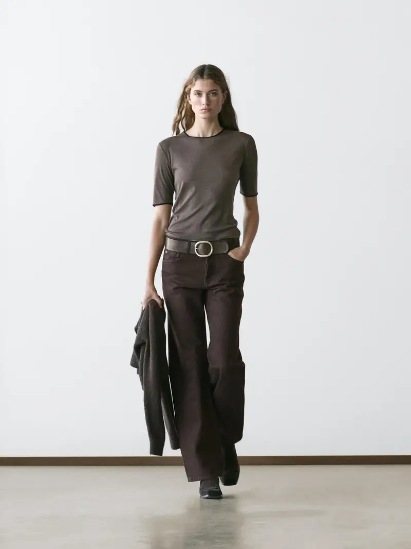 Massimo Dutti Jeans Marrone 3972586