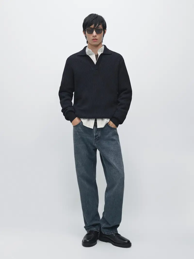 Massimo Dutti Polo Blu 4156823