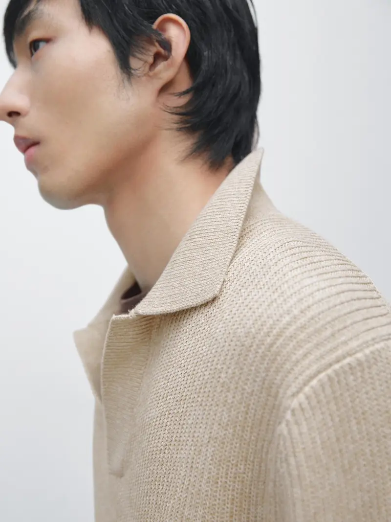 Massimo Dutti Polo Beige 4156824