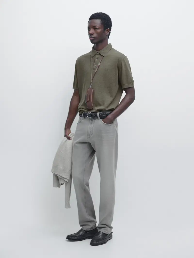 Massimo Dutti Polo Verde 4207234