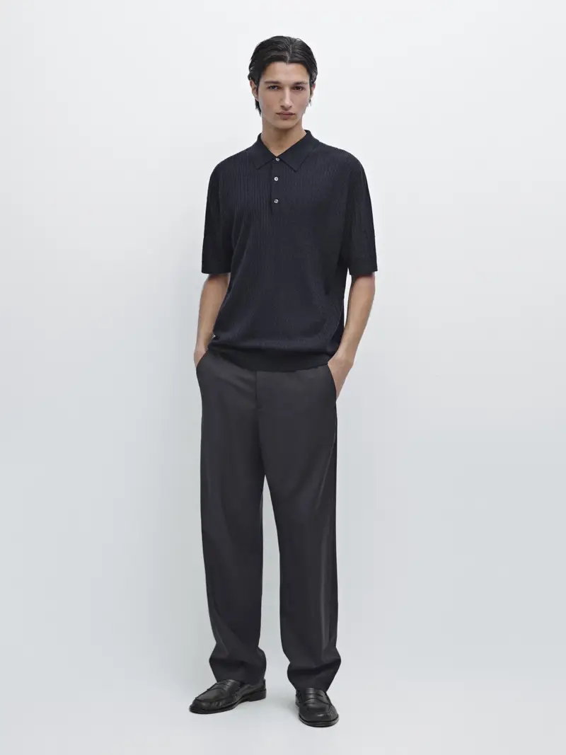 Massimo Dutti Polo Blu 4207231