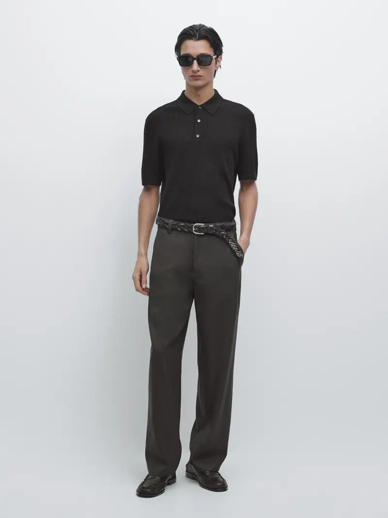 Massimo Dutti Polo Nero 4207232