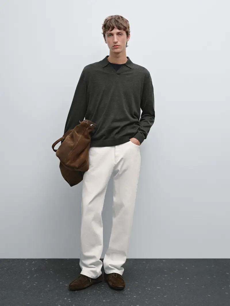 Massimo Dutti Polo Grigio 2554646