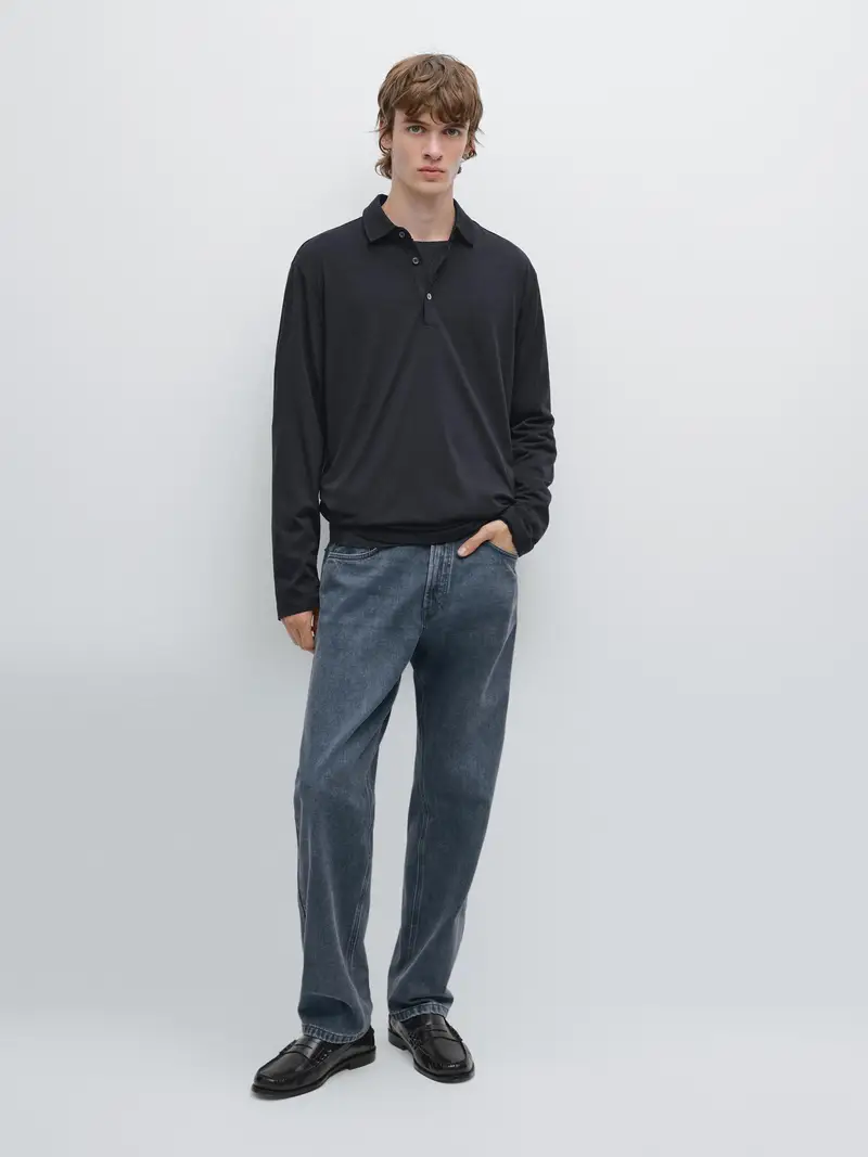 Massimo Dutti Polo Blu 2838949