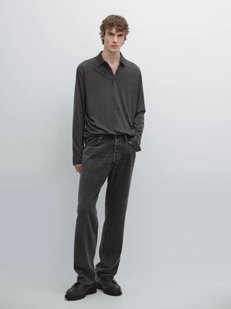 Massimo Dutti Polo Grigio 3934484