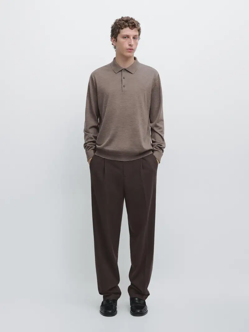 Massimo Dutti Polo Marrone 4156811