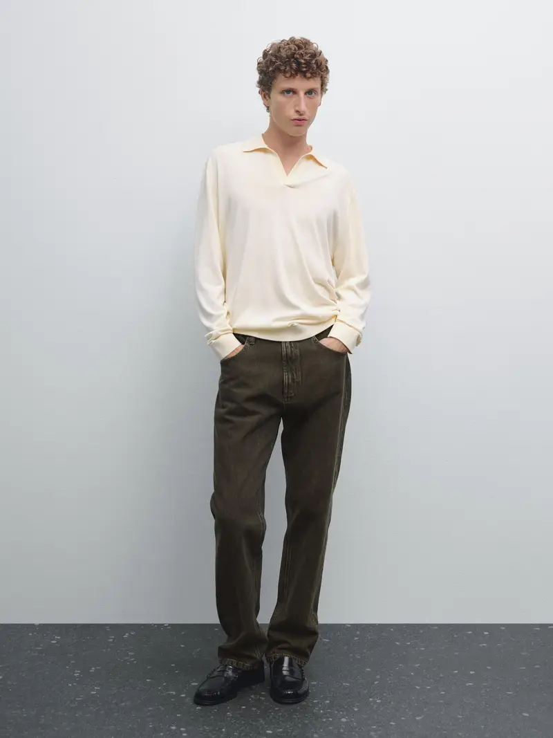 Massimo Dutti Polo Beige 2554672