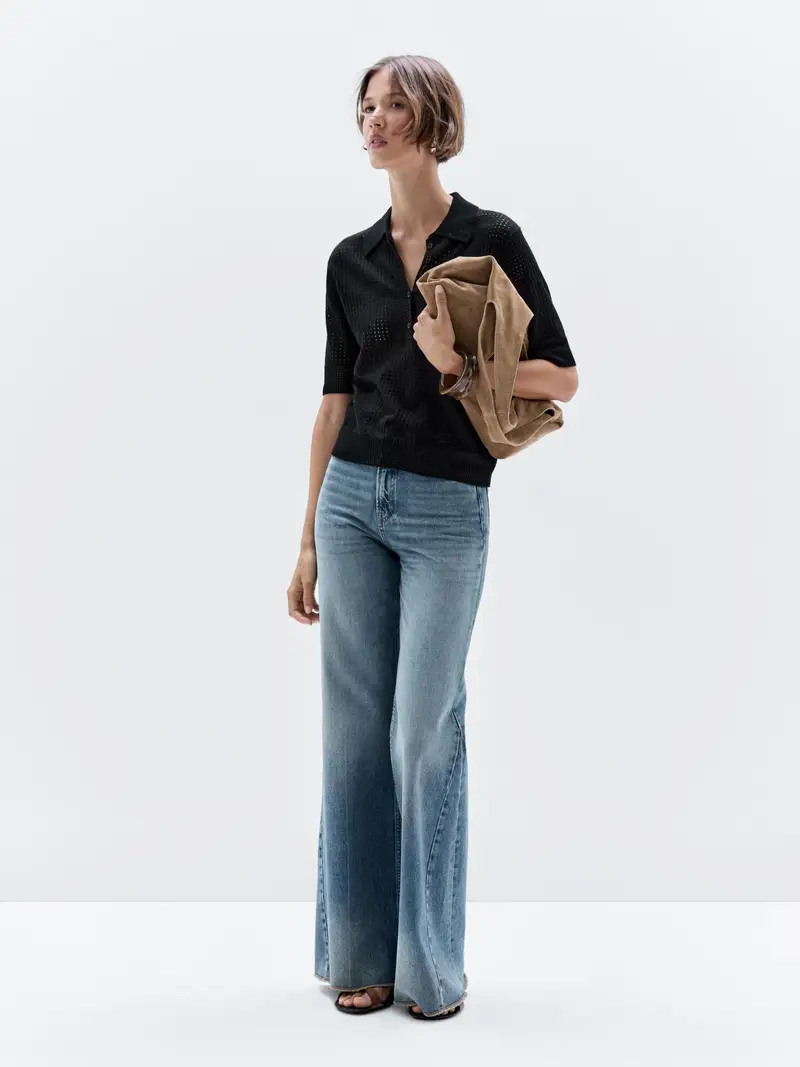 Massimo Dutti Polo Nero 2555250