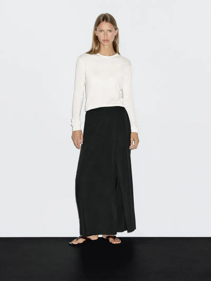 Maglia Con Collo Rotondo In Misto Lana - Ecru - - Massimo Dutti - Femminile