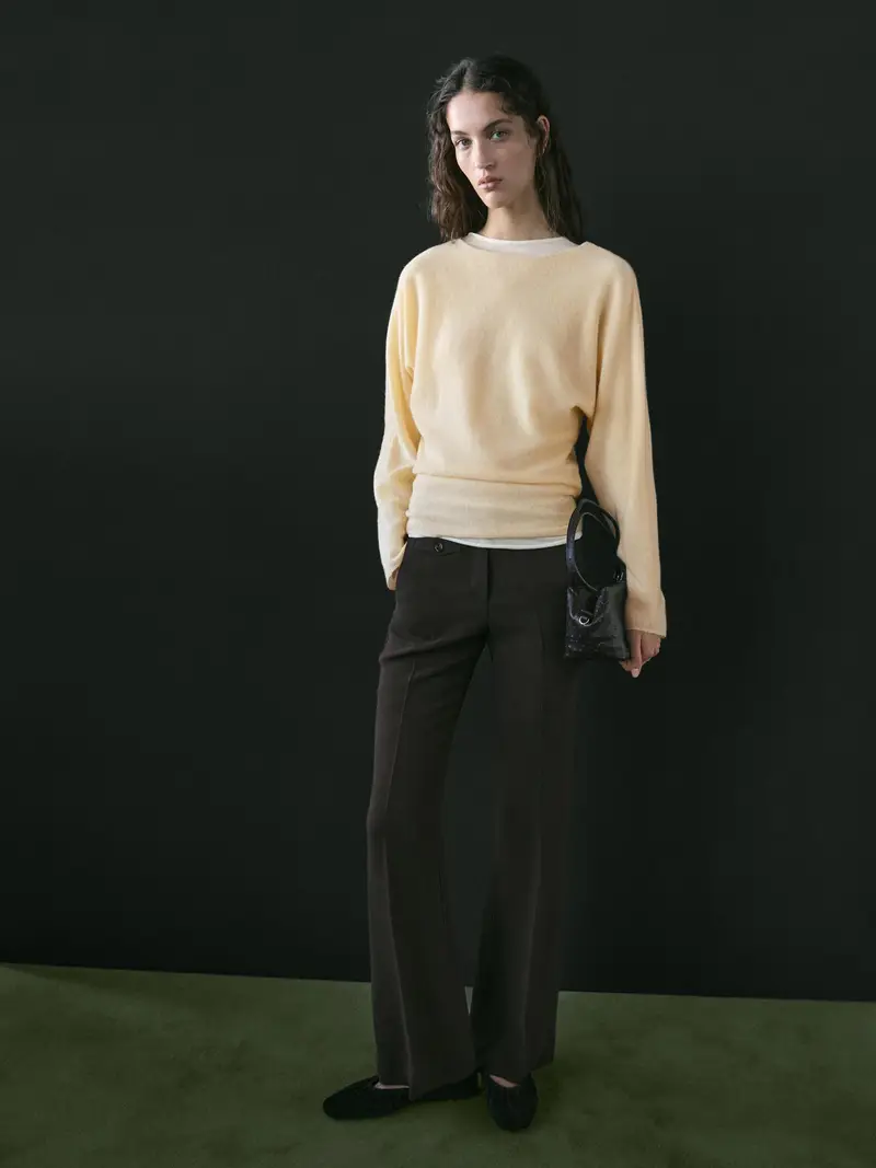 Maglia Con Scollo A Barchetta - Vaniglia - - Massimo Dutti - Femminile