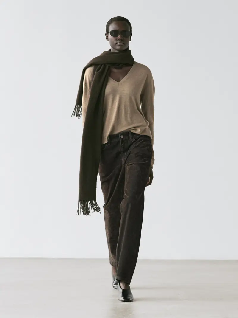 Maglia In Misto Lana E Seta - Verdoso - - Massimo Dutti - Femminile