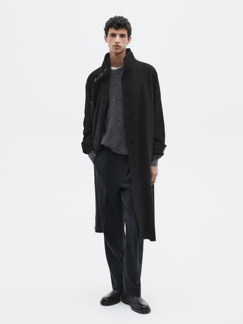 Maglia Misto Alpaca - Limited - Grigio Marengo - - Massimo Dutti - Maschile