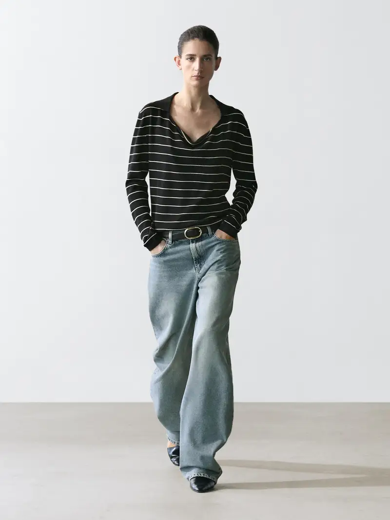 Massimo Dutti Polo Blu 4337696